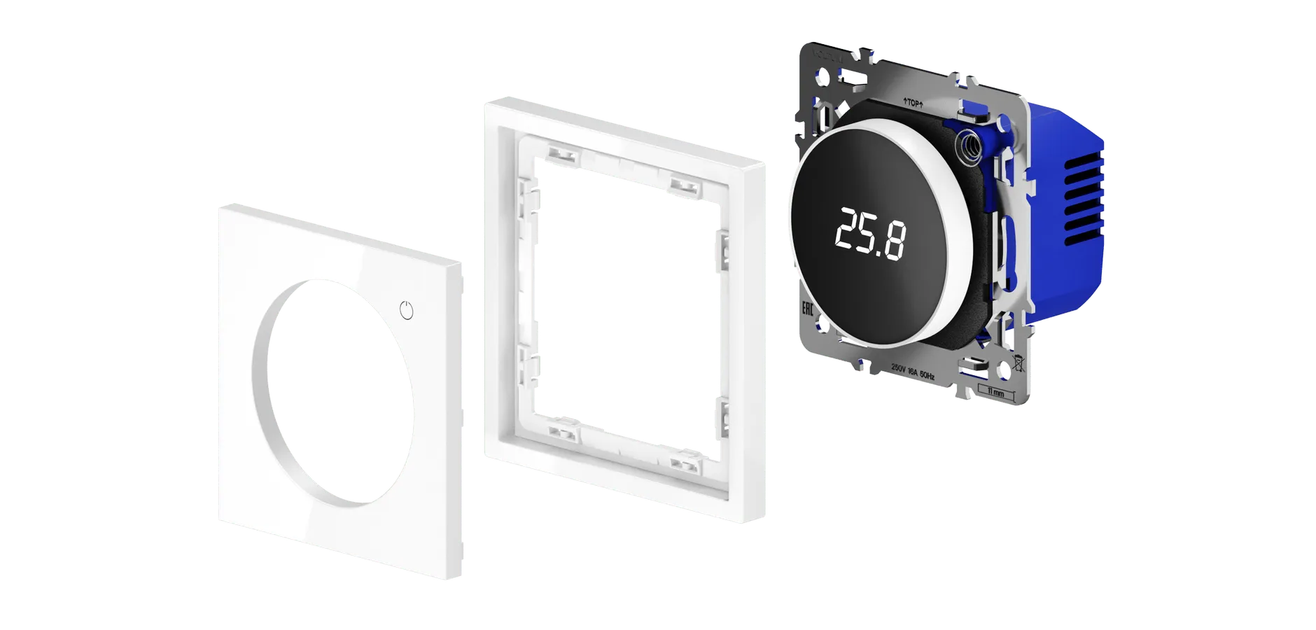 Устройство встраиваемых розеток и выключателей - Терморегулятор